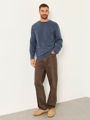 FatFace French Navy Long Sleeve Alton T-Shirt - Image 4 of 6