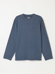 FatFace French Navy Long Sleeve Alton T-Shirt - Image 6 of 6