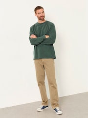 FatFace Dark Green Long Sleeve Alton T-Shirt - Image 4 of 5
