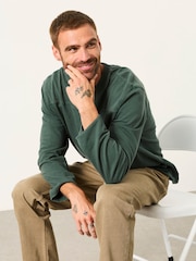 FatFace Dark Green Long Sleeve Alton T-Shirt - Image 5 of 5