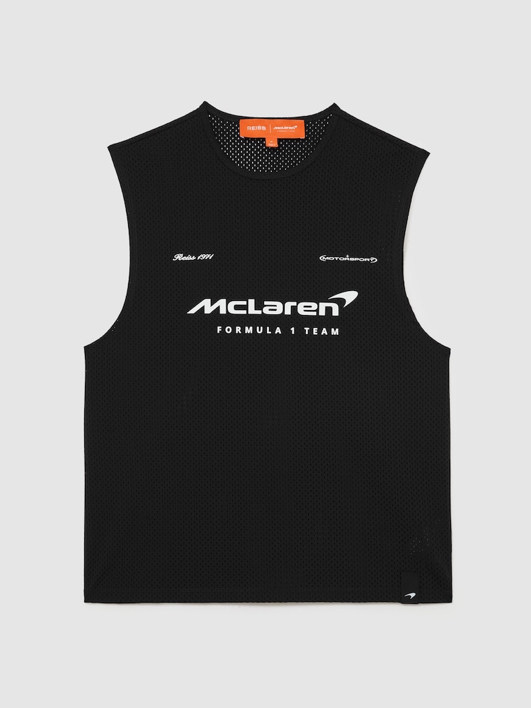 McLaren Racing Logo-Print Mesh Vest - صورة 2 من 7