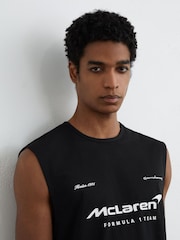 McLaren Racing Logo-Print Mesh Vest - صورة 4 من 7