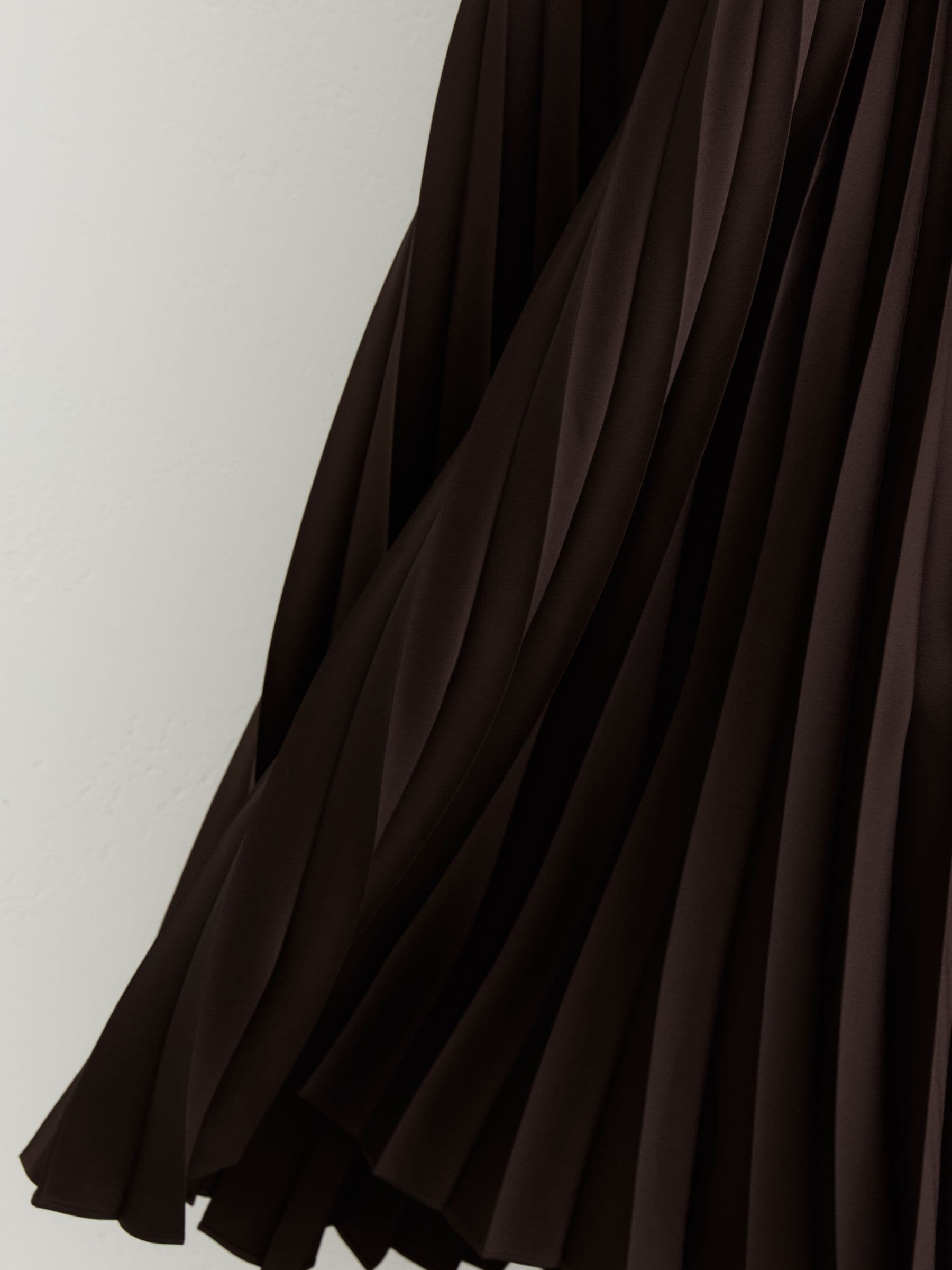 Buy Reiss Chocolate Brown Seren Pleated Midi Skirt from Next India