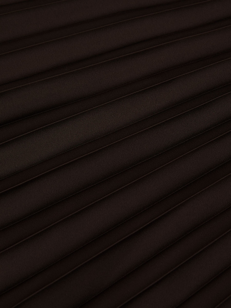 Reiss Chocolate Brown Seren Pleated Midi Skirt - Image 6 of 6