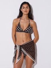 Reiss Sariah Polka-Dot Beach Cover-Up Sarong - 5的图像3｝