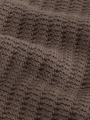 Mink Brown Button Through Knitted Polo Shirt (3mths-7yrs) - Image 3 of 4