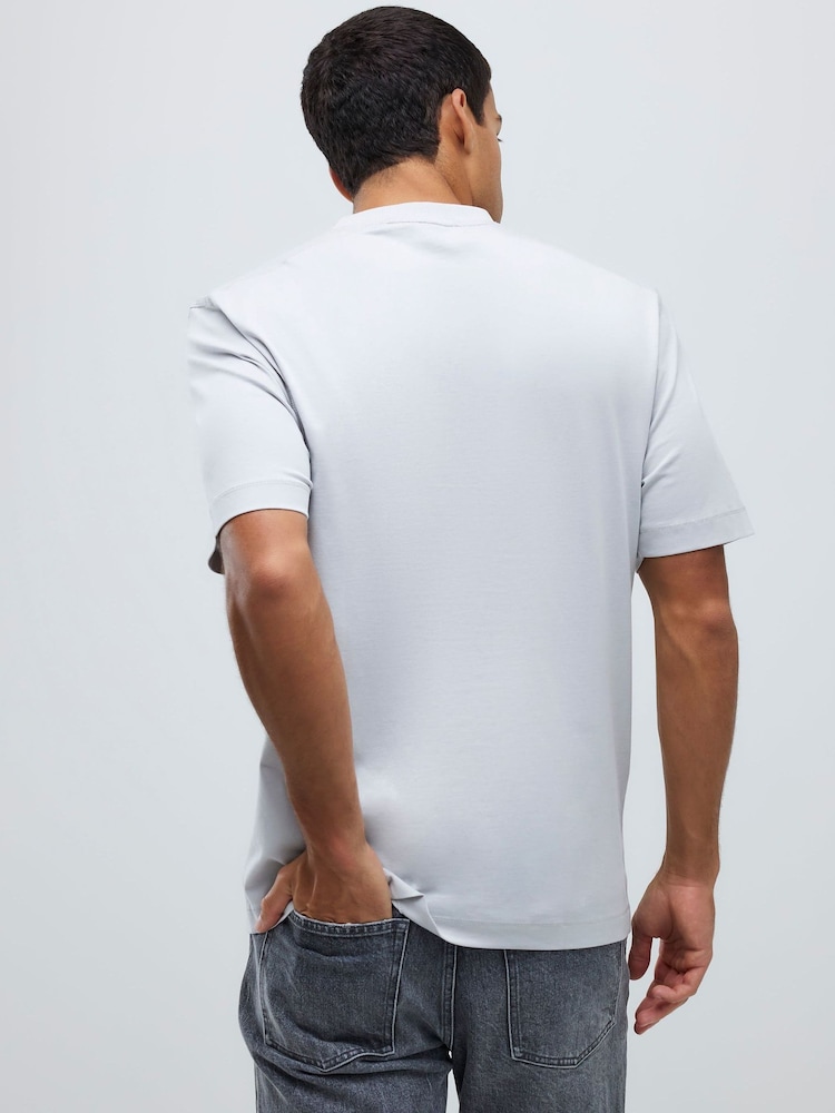 River Island Grey Regular Fit Crew Neck Cotton Jersey T-Shirts 3 Pack - Image 5 of 5 River Island Grey Regular Fit Crew Neck Cotton Jersey T-Shirts 3 Pack - Image 5 of 5