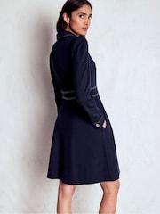 Azul - Vestido de manga comprida Nicolette da Boden - Imagem 3 de 5