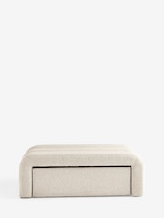 Casual Boucle Light Natural Stella Storage Drawer Coffee Table - Image 10 of 11