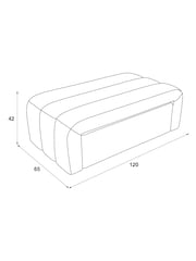 Casual Boucle Light Natural Stella Storage Drawer Coffee Table - Image 5 of 11