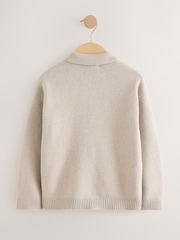 Neutral Zip Through Cardigan (3-16yrs) - Image 2 of 3