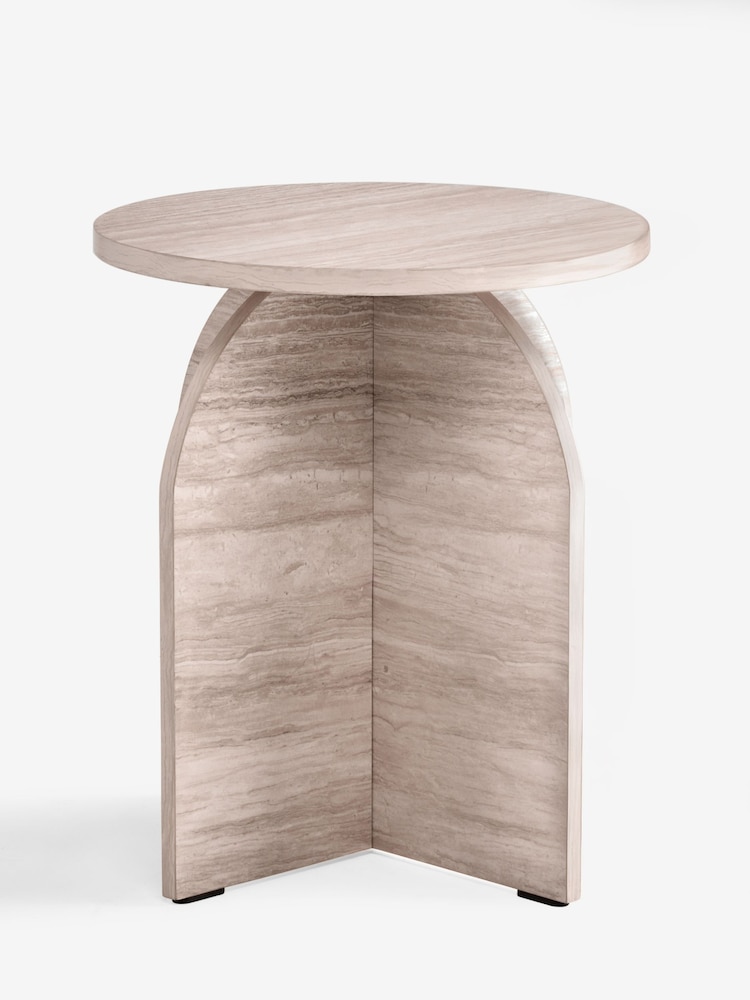 Light Natural Plinth Side Table - Image 3 of 3