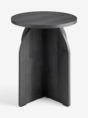 Black Bronx Oak Effect Side Table - Image 3 of 4