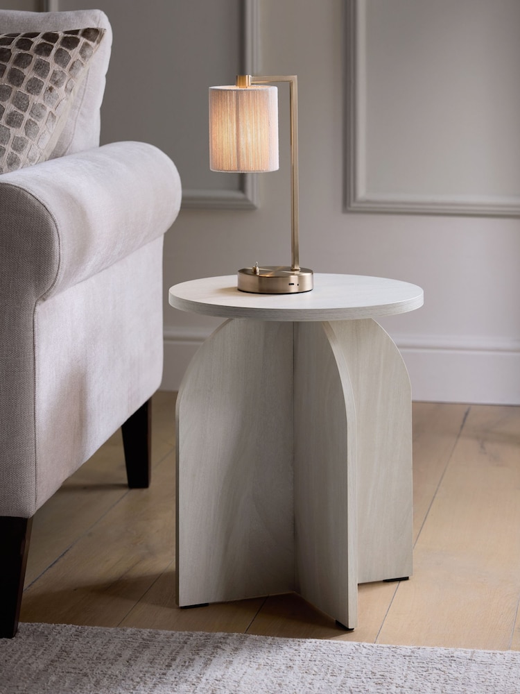 Light Natural Evie Oak Effect Side Table - Image 1 of 2