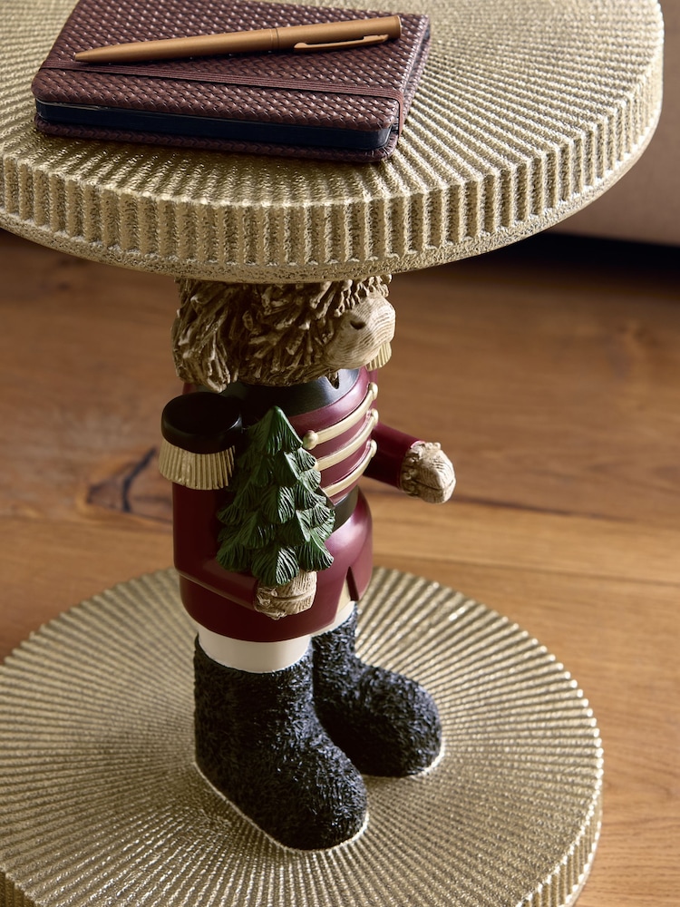 Gold Hamish Nutcracker Resin Side Table - Image 2 of 4 Gold Hamish Nutcracker Resin Side Table - Image 2 of 4