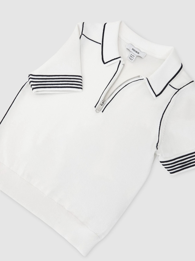 Reiss White Whorlton Polo Shirt - Image 3 of 3