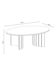 Mid Natural Santa Fe Mango Wood Coffee Table - Image 3 of 4