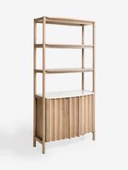 Mid Natural Santa Fe Mango Wood Shelf - Image 10 of 13