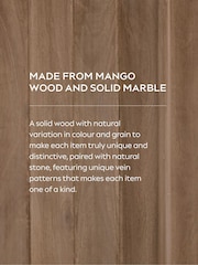 Mid Natural Santa Fe Mango Wood Shelf - Image 13 of 13