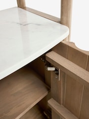 Mid Natural Santa Fe Mango Wood Shelf - Image 6 of 6