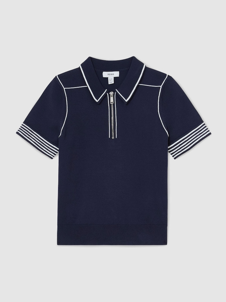 Reiss Navy Whorlton Polo Shirt - Image 2 of 3