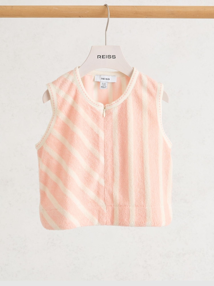 Reiss Peach Bay Top & Jogger Set - Image 1 of 3