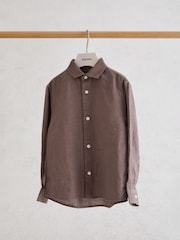 Reiss Espresso Brown Holiday Shirt - Image 2 of 3