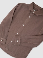 Reiss Espresso Brown Holiday Shirt - Image 3 of 3