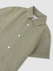 Reiss Thyme Green Holiday Shirt - Image 3 of 3
