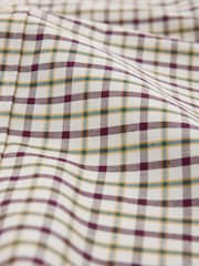 Ecru Stretch Oxford Check Long Sleeve Shirt - Image 8 of 8