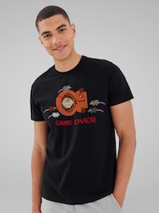All + Every Black South Park Kenny Dead Game Over Pixelated T-Shirt - Image 2 of 4