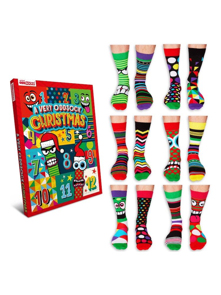 United Odd Socks Black Chrome Black Odd Socks Advent Calendar - Image 1 of 4 United Odd Socks Black Chrome Black Odd Socks Advent Calendar - Image 1 of 4