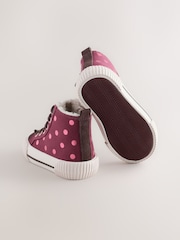 Bordeauxrode lieveheersbeestje - Hoge sneakers - Afbeelding 3 van 4