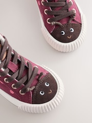 Bordeauxrode lieveheersbeestje - Hoge sneakers - Afbeelding 4 van 4