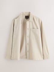 Ecru Pocket Canvas Shacket - Image 2 of 5