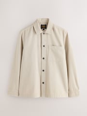 Ecru Pocket Canvas Shacket - Image 6 of 10