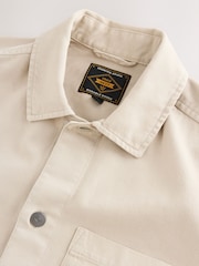 Ecru Pocket Canvas Shacket - Image 8 of 10