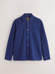 Blue Pocket Canvas Shacket - Image 1 of 3