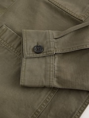 Khaki Green Chore Canvas Shacket - Image 4 of 5