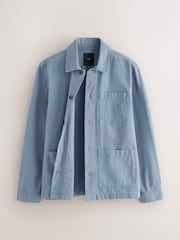 Blue Chore Canvas Shacket - Image 10 of 13
