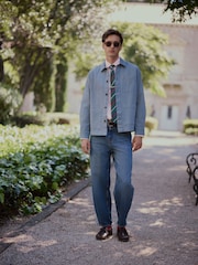 Blue Chore Canvas Shacket - Image 4 of 13