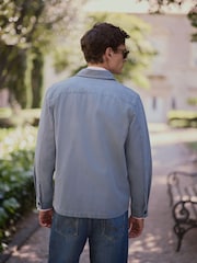 Blue Chore Canvas Shacket - Image 5 of 13