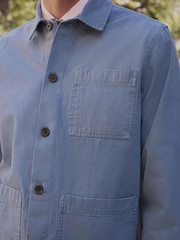 Blue Chore Canvas Shacket - Image 7 of 13