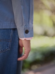 Blue Chore Canvas Shacket - Image 8 of 13