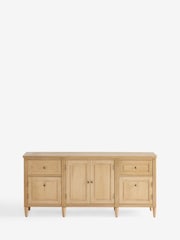 Mid Natural Moreton Oak Veneer Large Sideboard - Image 6 of 9