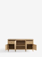Mid Natural Moreton Oak Veneer Large Sideboard - Image 7 of 9