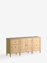 Mid Natural Moreton Oak Veneer Large Sideboard - Image 8 of 9