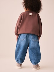 دنيم أزرق متوسط - جينز بتصميم واسع (3 شهور-7 سنوات) - Image 3 of 9
