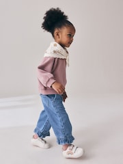 Denim Frill Hem Wide Leg Jeans (3mths-7yrs) - Image 2 of 8
