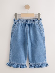 Denim Frill Hem Wide Leg Jeans (3mths-7yrs) - Image 5 of 8